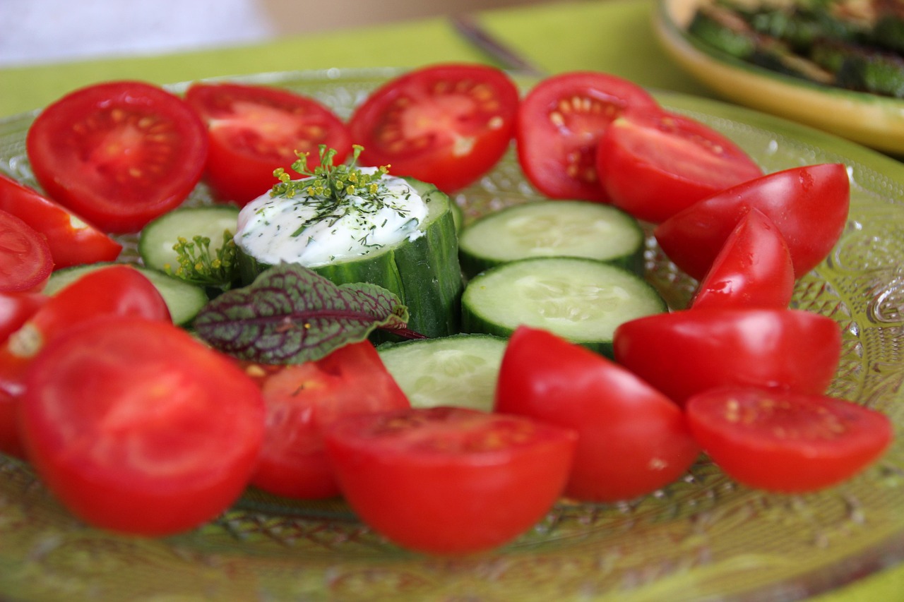 Cucumbers and Tomatos